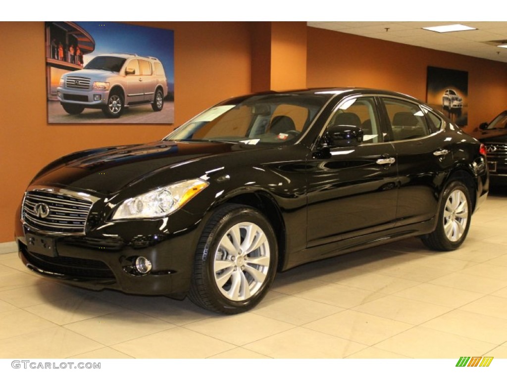 2011 M 37x AWD Sedan - Black Obsidian / Graphite photo #1