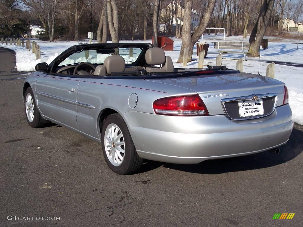 2002 Sebring LXi Convertible - Brilliant Silver Metallic / Sandstone photo #11