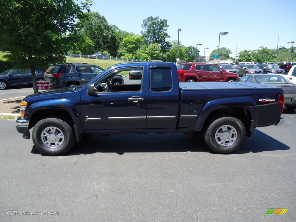 Midnight Blue Metallic 2007 GMC Canyon SLE Extended Cab 4x4 Exterior Photo #50589557