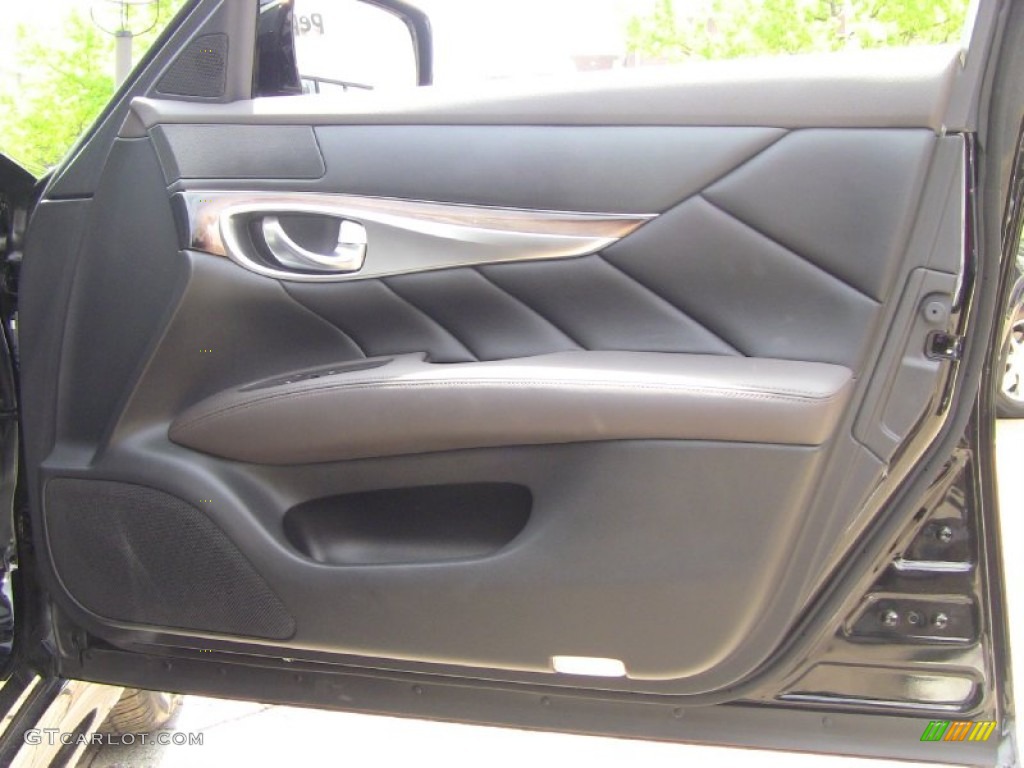2011 Infiniti M 37x AWD Sedan Graphite Door Panel Photo #50590355