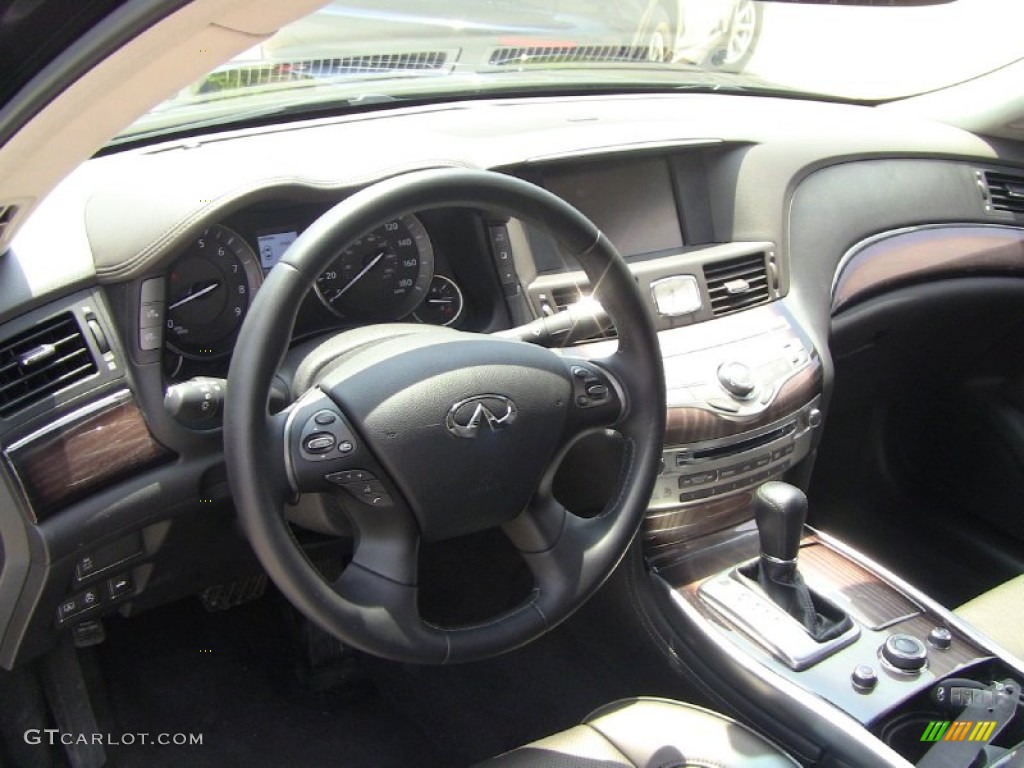 2011 Infiniti M 37x AWD Sedan Graphite Dashboard Photo #50590439