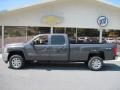Blue Granite Metallic 2011 Chevrolet Silverado 3500HD LTZ Crew Cab 4x4