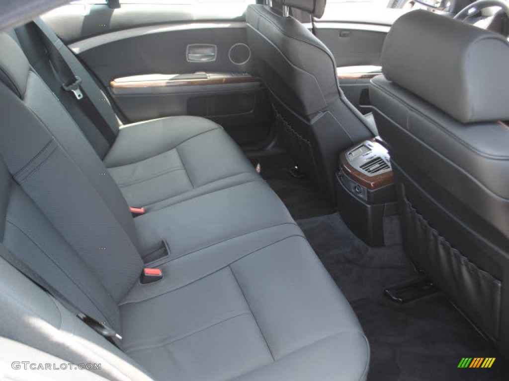 Black Interior 2008 BMW 7 Series 750i Sedan Photo #50592107