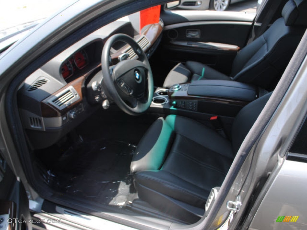 2008 7 Series 750i Sedan - Titanium Grey Metallic / Black photo #16