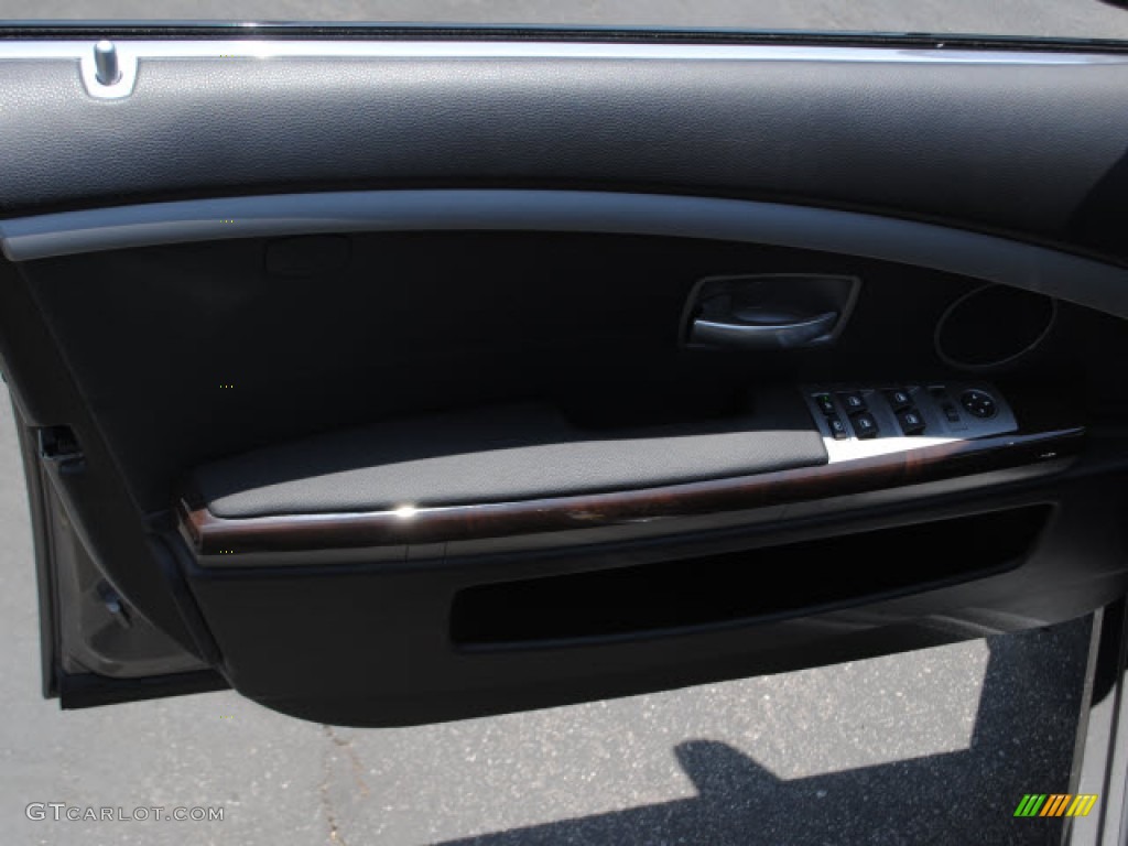 2008 7 Series 750i Sedan - Titanium Grey Metallic / Black photo #17