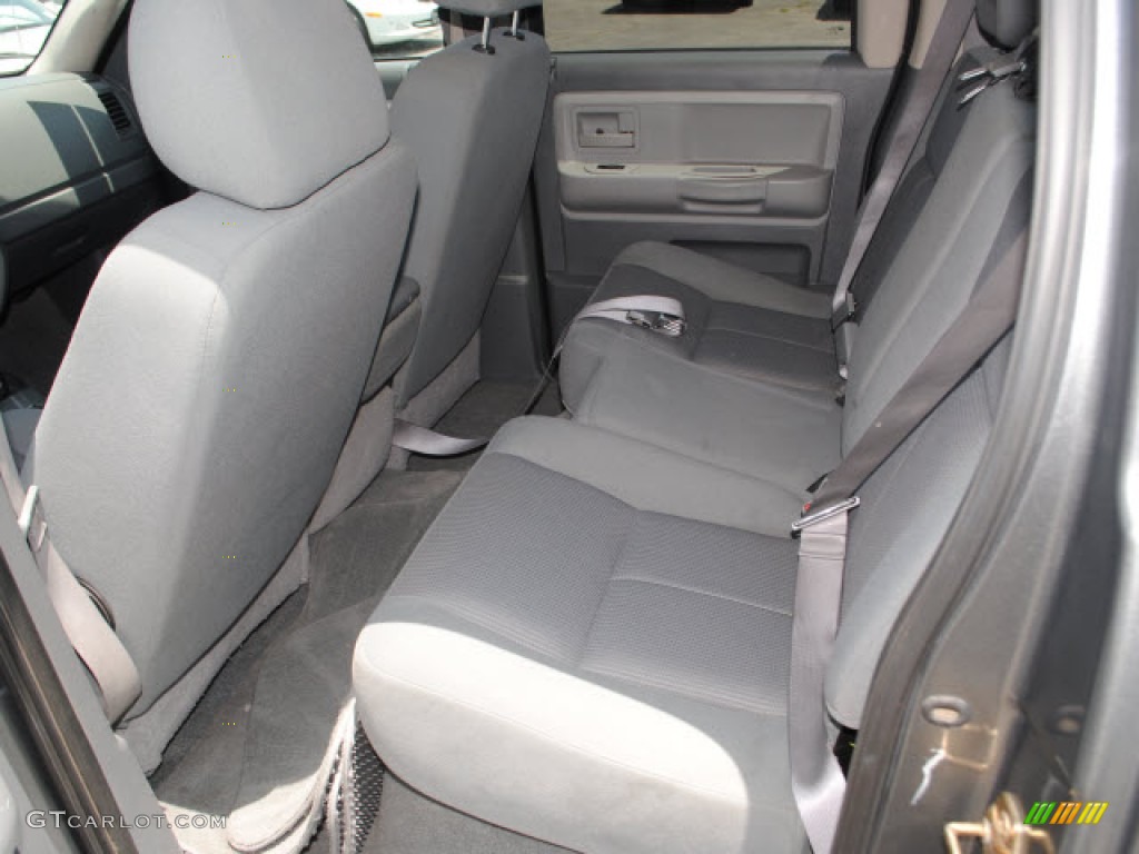 Medium Slate Gray Interior 2005 Dodge Dakota SLT Quad Cab 4x4 Photo #50593649