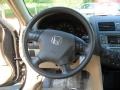 Ivory 2006 Honda Accord SE Sedan Steering Wheel