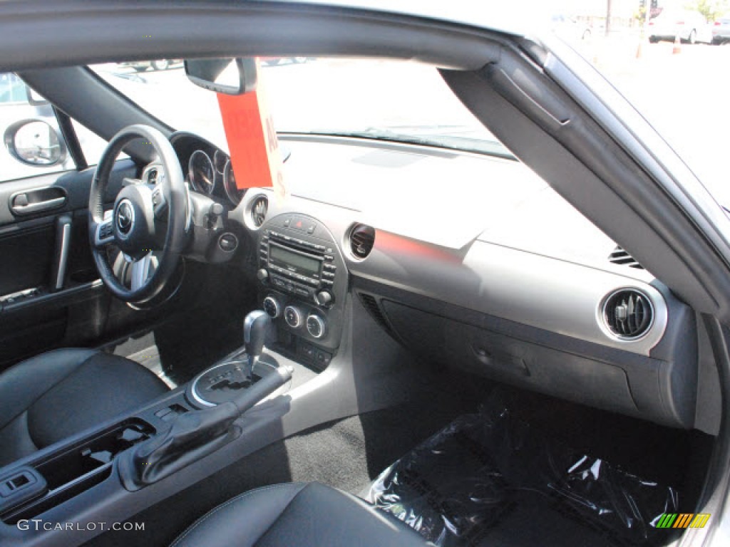 2009 MX-5 Miata Hardtop Grand Touring Roadster - Liquid Silver Metallic / Black photo #3