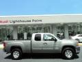 2008 Silver Birch Metallic GMC Sierra 1500 SLE Extended Cab 4x4  photo #3