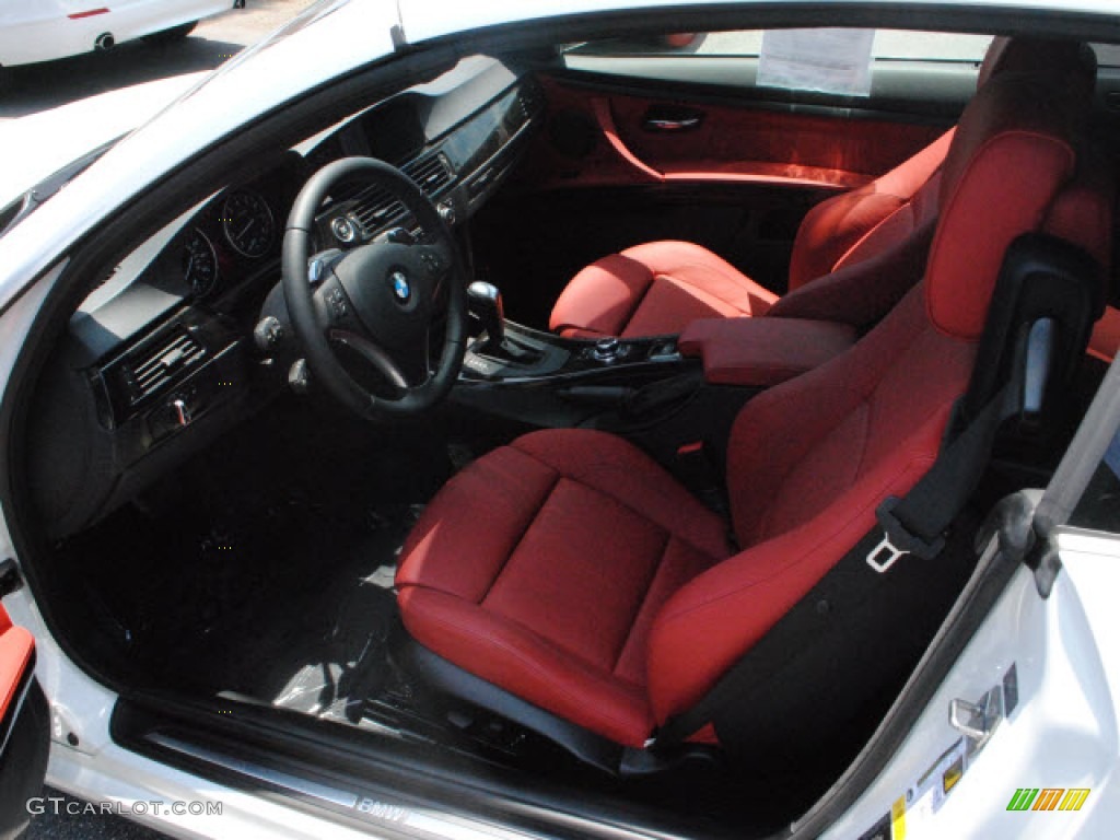 2010 3 Series 328i Convertible - Alpine White / Coral Red/Black Dakota Leather photo #12