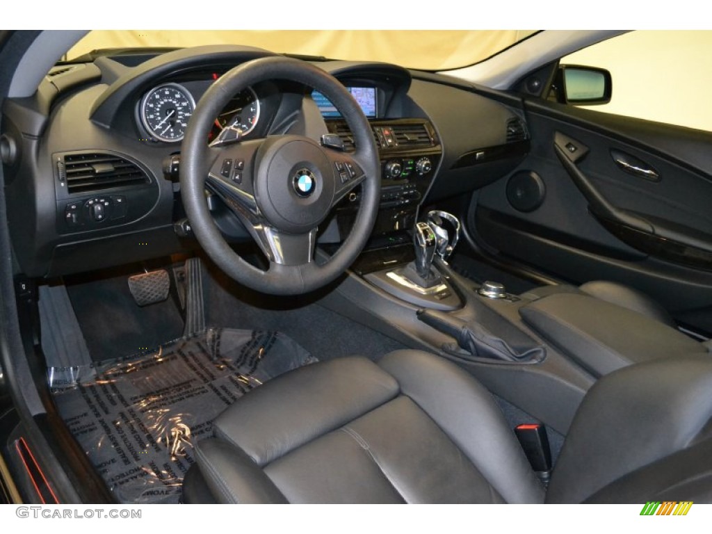 Black Interior 2008 BMW 6 Series 650i Coupe Photo #50596115