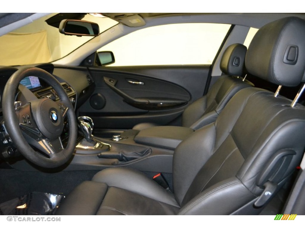 Black Interior 2008 BMW 6 Series 650i Coupe Photo #50596121