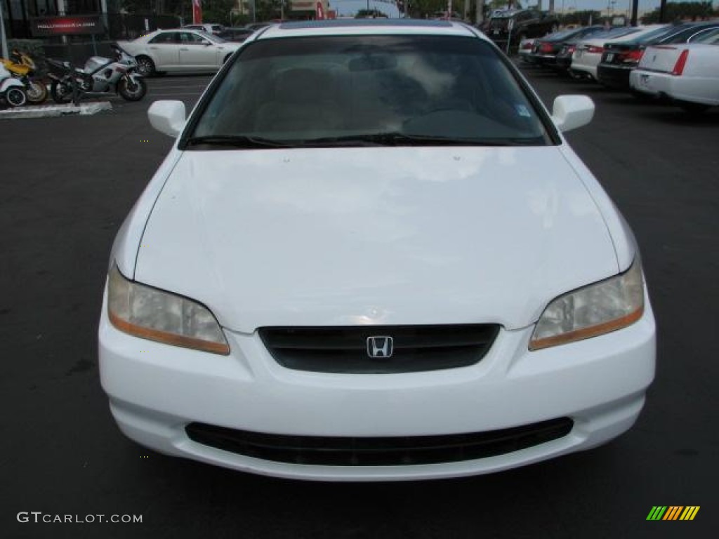 2000 Accord EX V6 Coupe - Taffeta White / Ivory photo #3