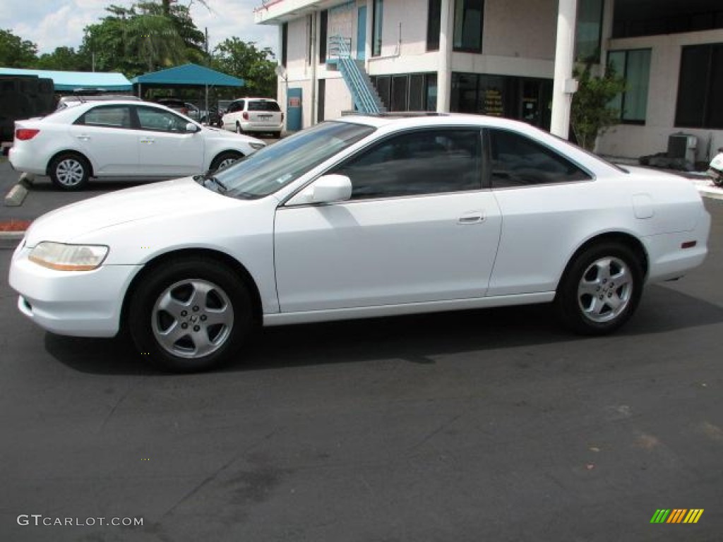 2000 Accord EX V6 Coupe - Taffeta White / Ivory photo #6
