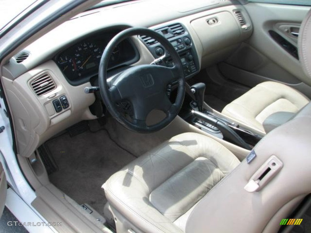 2000 Accord EX V6 Coupe - Taffeta White / Ivory photo #14