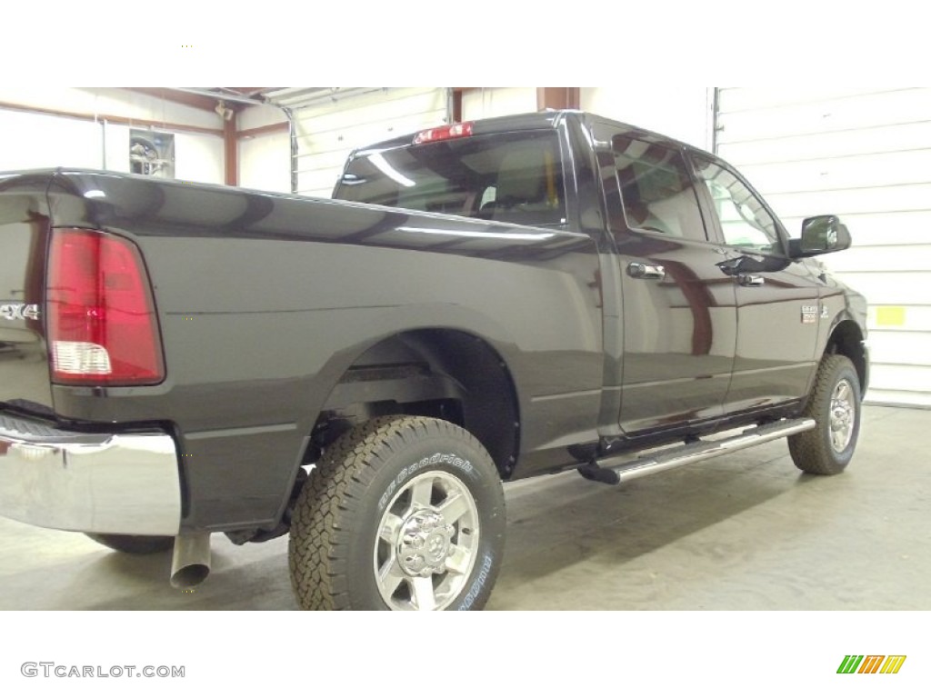 2011 Ram 2500 HD SLT Crew Cab 4x4 - Brilliant Black Crystal Pearl / Light Pebble Beige/Bark Brown photo #10