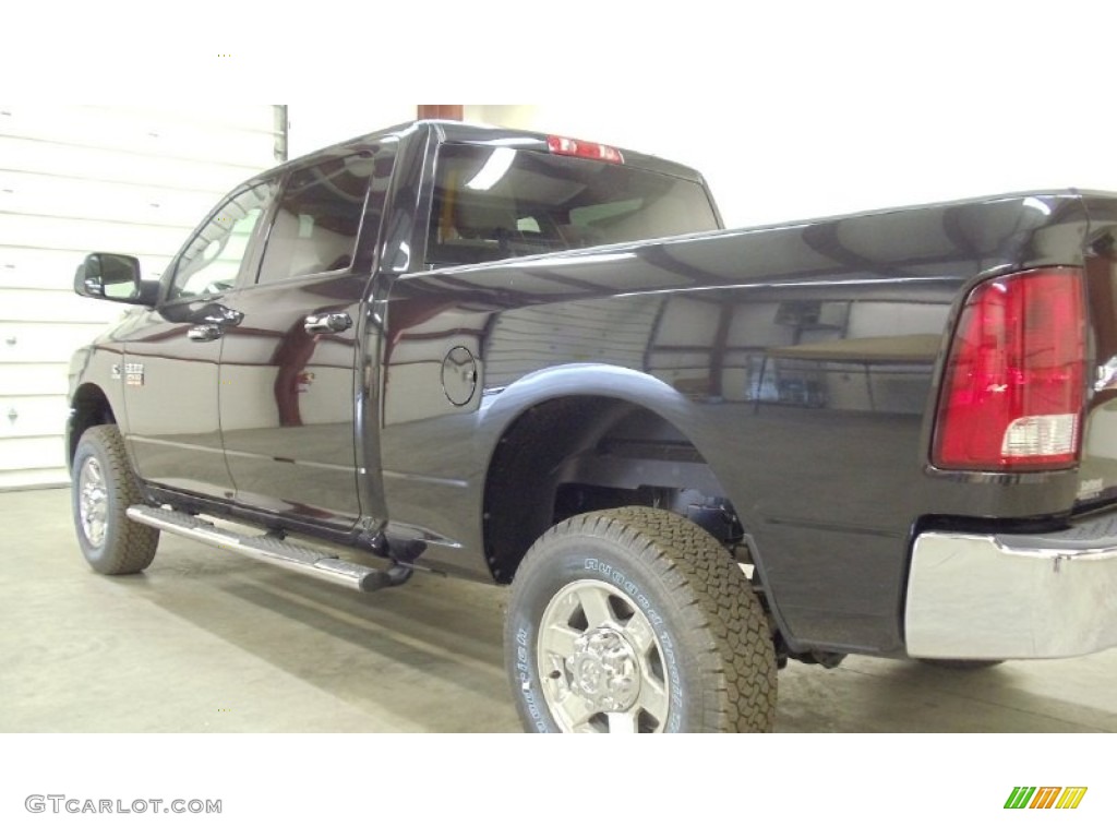 2011 Ram 2500 HD SLT Crew Cab 4x4 - Brilliant Black Crystal Pearl / Light Pebble Beige/Bark Brown photo #11