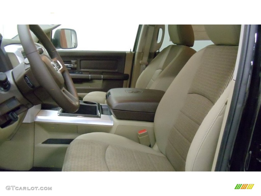 2011 Ram 2500 HD SLT Crew Cab 4x4 - Brilliant Black Crystal Pearl / Light Pebble Beige/Bark Brown photo #24