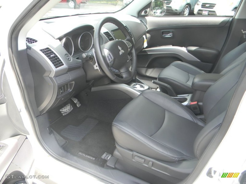 Black Interior 2010 Mitsubishi Outlander GT 4WD Photo #50599877
