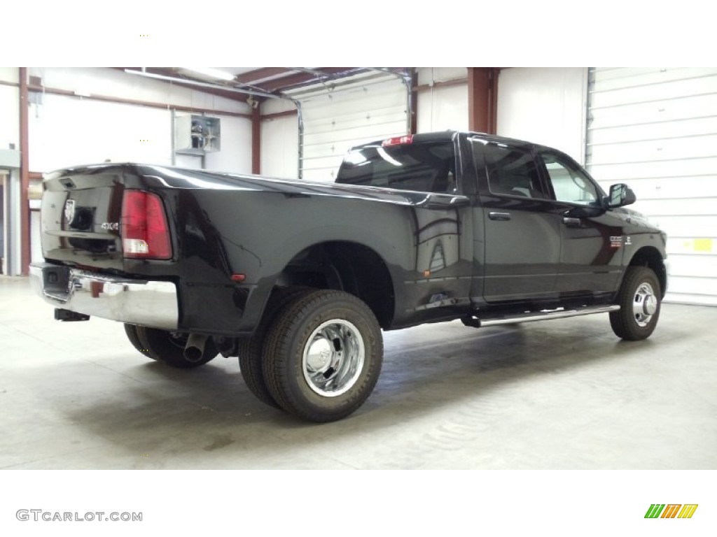 Brilliant Black Crystal Pearl 2011 Dodge Ram 3500 HD ST Crew Cab 4x4 Dually Exterior Photo #50599916