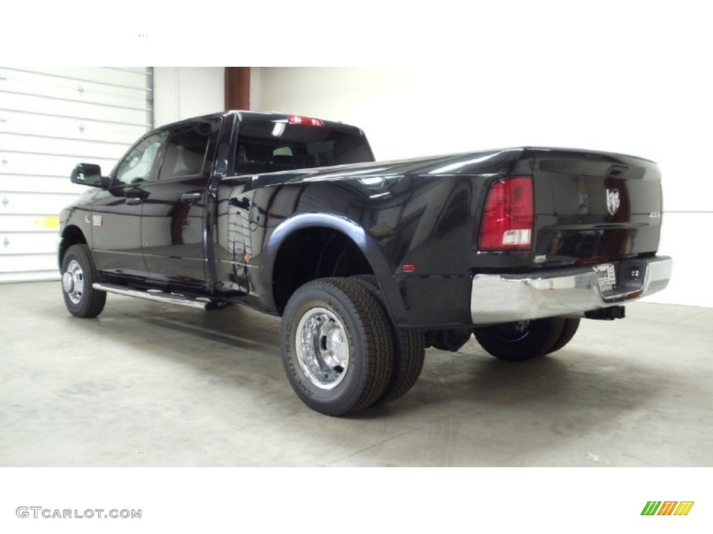 Brilliant Black Crystal Pearl 2011 Dodge Ram 3500 HD ST Crew Cab 4x4 Dually Exterior Photo #50599928