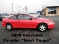 2000 Bright Red Chevrolet Cavalier Coupe  photo #1