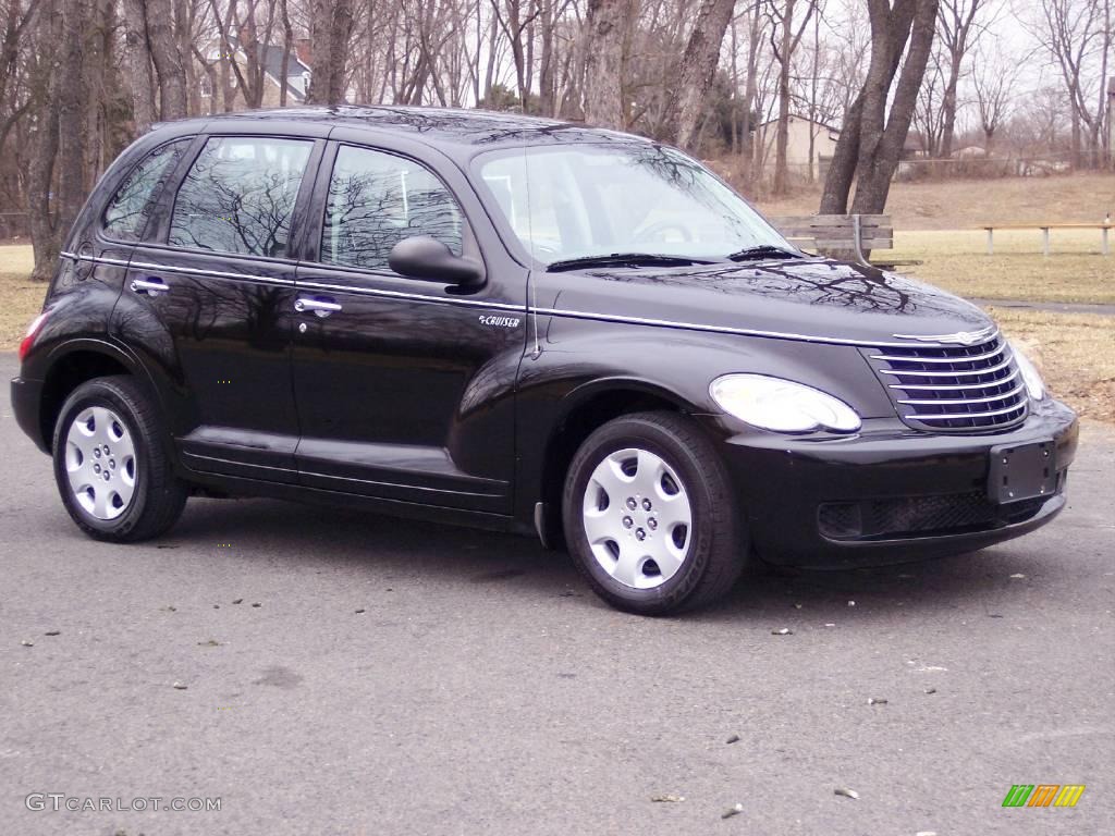 Brilliant Black Crystal Pearl 2006 Chrysler PT Cruiser Standard PT Cruiser Model Exterior Photo #5060127