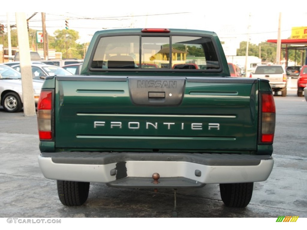 2001 Frontier XE King Cab - Alpine Green Metallic / Gray photo #11