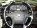 2002 Hyundai Sonata Black Interior Steering Wheel Photo