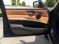Saddle Brown Dakota Leather Door Panel Photo for 2011 BMW 3 Series #50602545