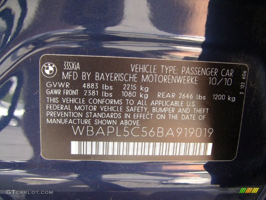 2011 3 Series 335i xDrive Sedan - Deep Sea Blue Metallic / Saddle Brown Dakota Leather photo #16