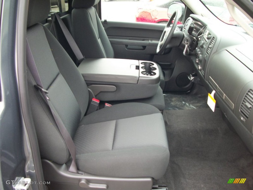Ebony Interior 2011 Chevrolet Silverado 1500 LT Regular Cab 4x4 Photo #50602986