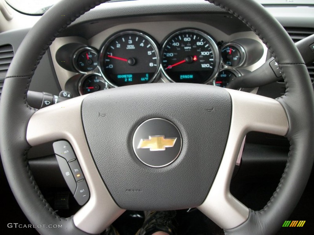 2011 Silverado 1500 LT Regular Cab 4x4 - Steel Green Metallic / Ebony photo #30