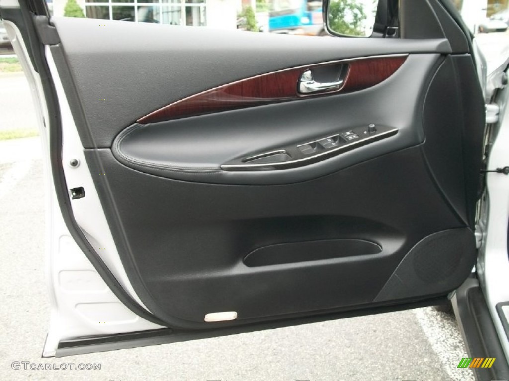 2010 Infiniti EX 35 AWD Graphite Door Panel Photo #50603343