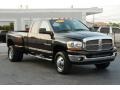 2006 Black Dodge Ram 3500 SLT Quad Cab 4x4 Dually  photo #16