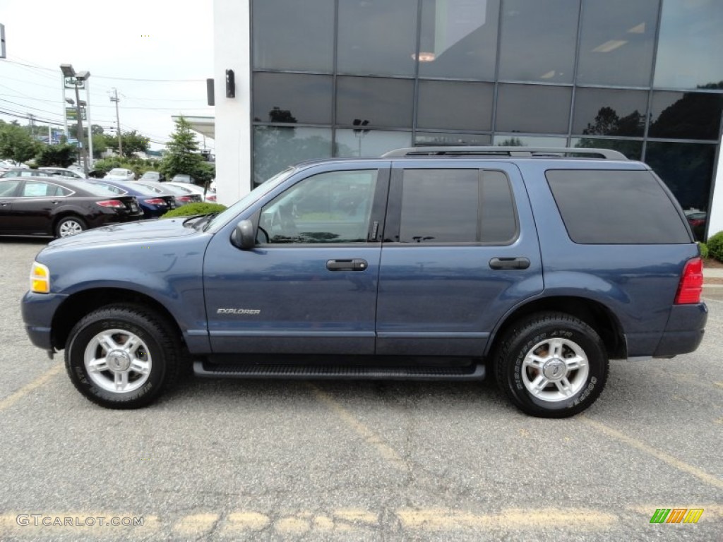 2004 Explorer XLT 4x4 - Dark Blue Pearl Metallic / Graphite photo #7