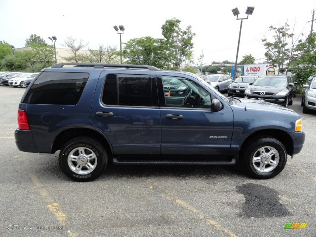 2004 Explorer XLT 4x4 - Dark Blue Pearl Metallic / Graphite photo #8