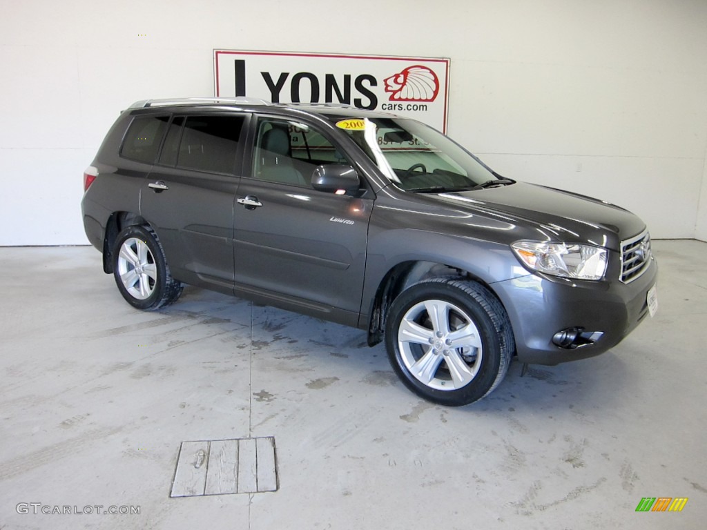 2009 Highlander Limited - Magnetic Gray Metallic / Ash photo #27