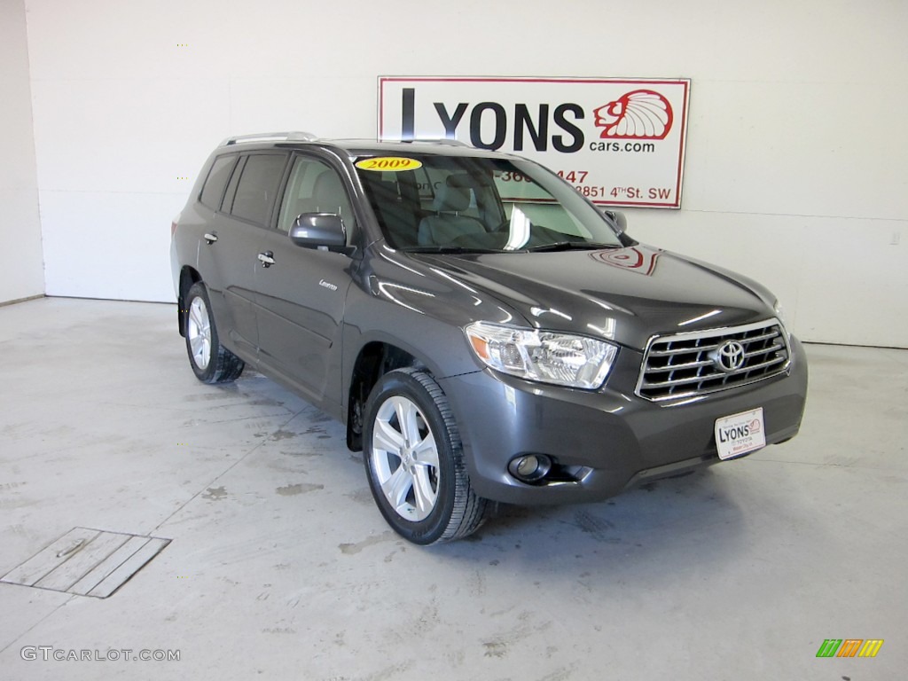 2009 Highlander Limited - Magnetic Gray Metallic / Ash photo #29