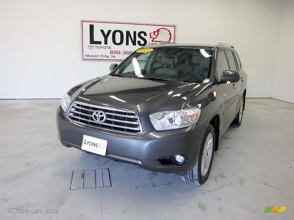 2009 Highlander Limited - Magnetic Gray Metallic / Ash photo #32