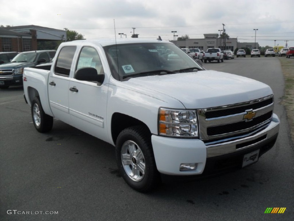 2011 Silverado 1500 LT Crew Cab - Summit White / Light Titanium/Ebony photo #7