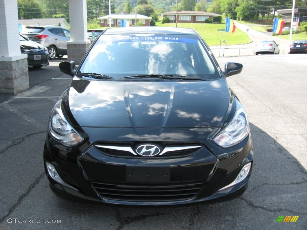 Ultra Black 2012 Hyundai Accent GLS 4 Door Exterior Photo #50606586