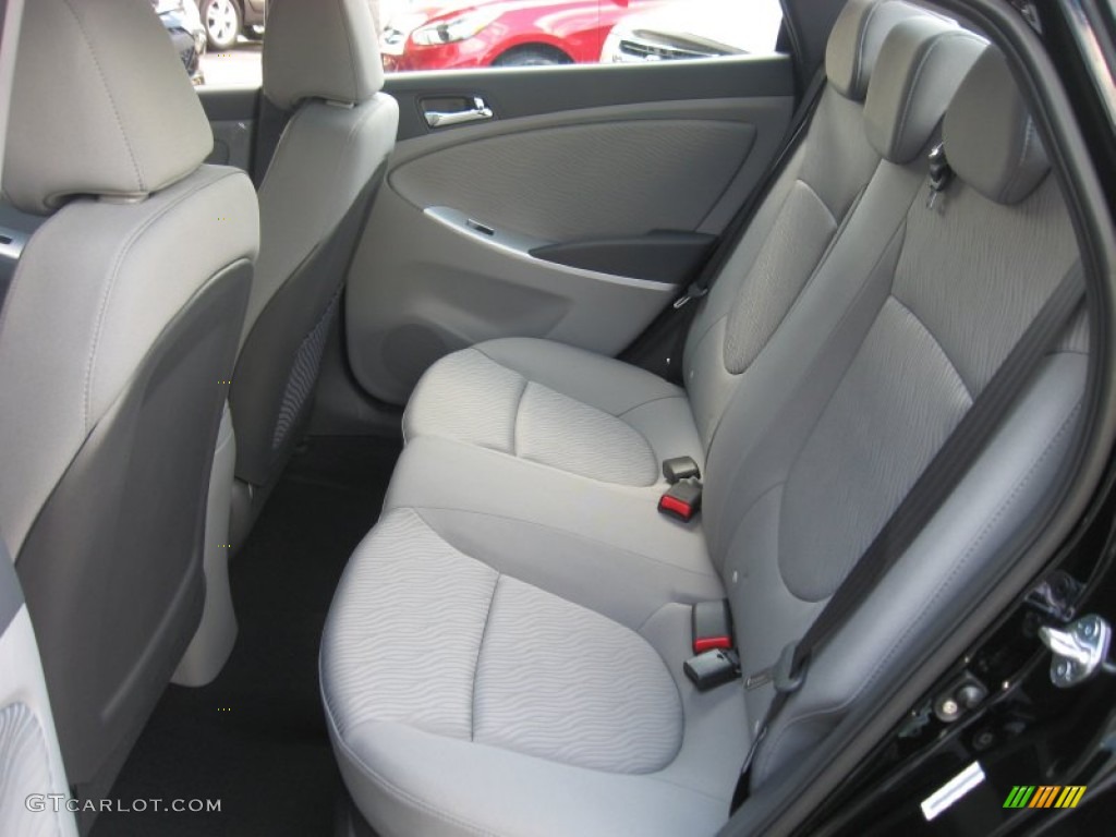 Gray Interior 2012 Hyundai Accent GLS 4 Door Photo #50606776