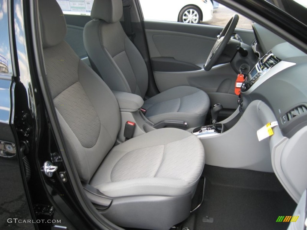 Gray Interior 2012 Hyundai Accent GLS 4 Door Photo #50606820