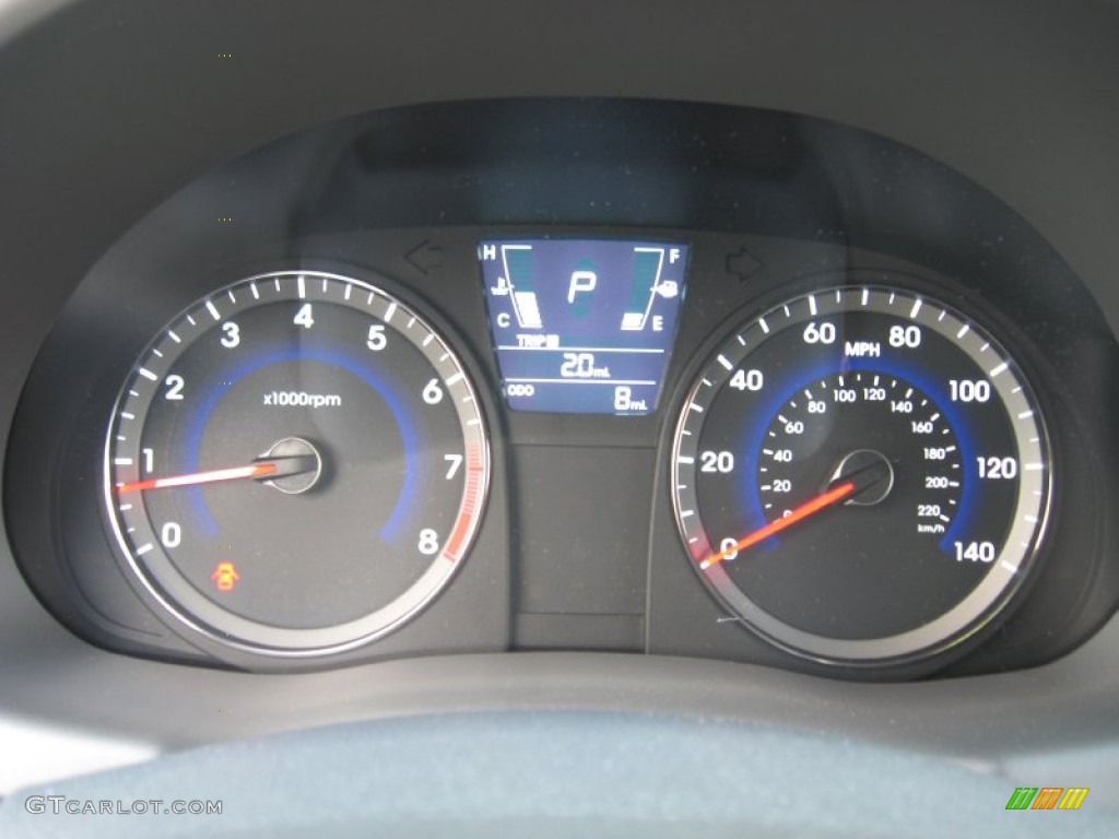2012 Hyundai Accent GLS 4 Door Gauges Photo #50606937