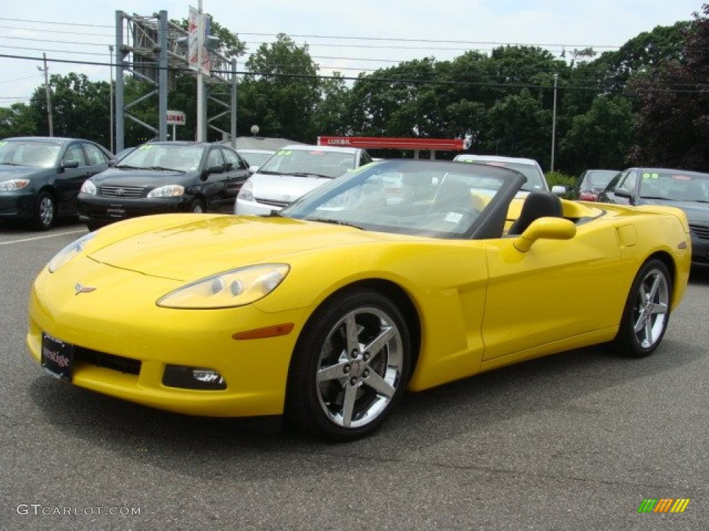 Velocity Yellow 2007 Chevrolet Corvette Convertible Exterior Photo #50608725