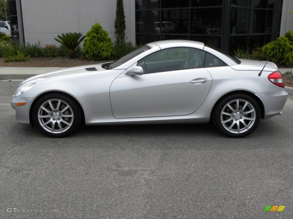 Iridium Silver Metallic 2005 Mercedes-Benz SLK 350 Roadster Exterior Photo #50608829
