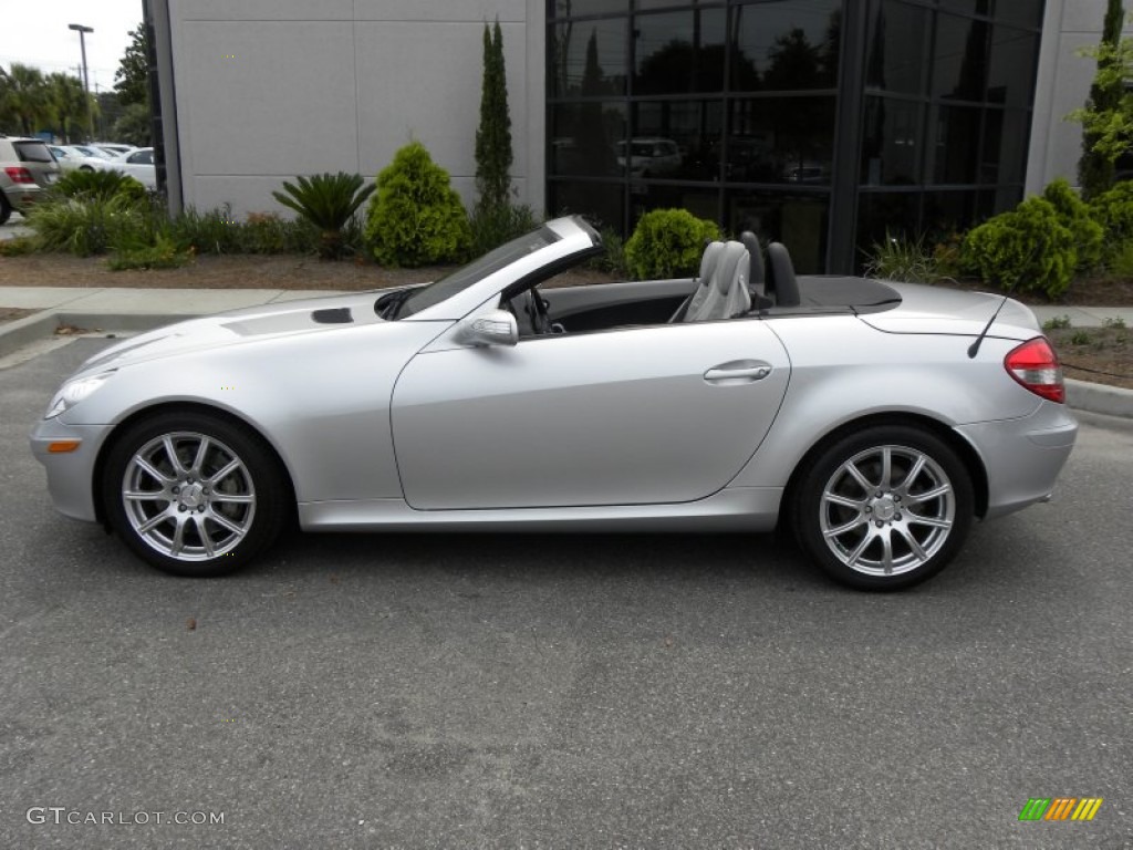 Iridium Silver Metallic 2005 Mercedes-Benz SLK 350 Roadster Exterior Photo #50609070
