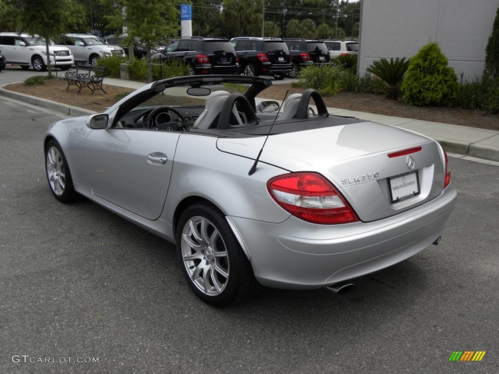 Iridium Silver Metallic 2005 Mercedes-Benz SLK 350 Roadster Exterior Photo #50609085