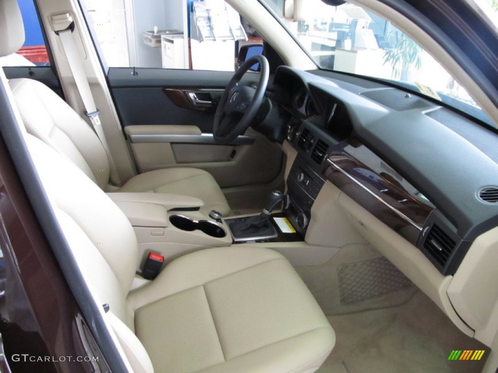 Almond/Black Interior 2011 Mercedes-Benz GLK 350 4Matic Photo #50611422